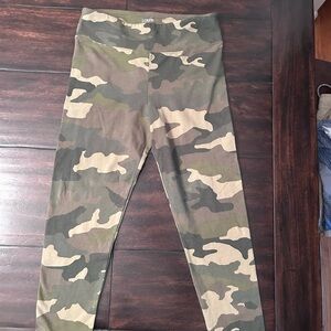 Women’s J. Crew Camouflage Leggings - Green and Brown